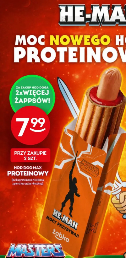 Hot Dog Max Proteinowy He-Man