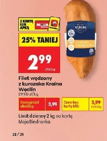 Filet wędzony z kurczaka Kraina Wędlin