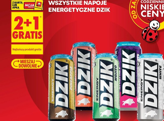 Wszystkie napoje energetyczne Dzik
