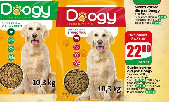 Sucha karma dla psa Doogy z wołowiną