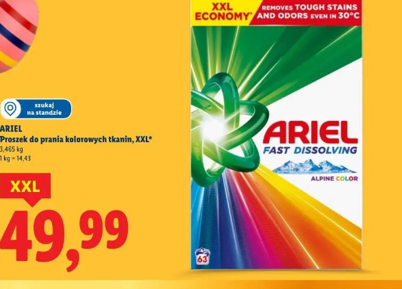 Proszek do prania kolorowych tkanin Ariel