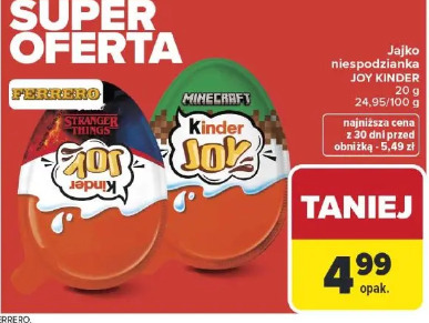 Jajko niespodzianka JOY KINDER