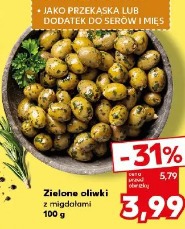 Zielone oliwki z migdałami
