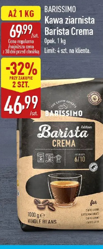 Barissimo Kawa ziarnista Barista Crema