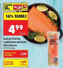 Łosoś Coho rodzinna porcja Marinero
