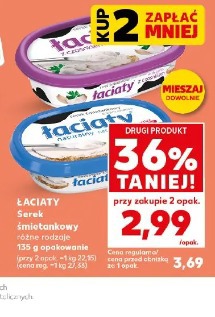 Łaciaty Serek śmietankowy różne rodzaje