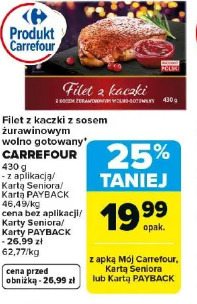 Filet z kaczki z sosem żurawinowym wolno gotowany CARREFOUR