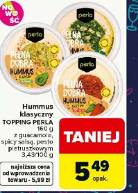 Hummus klasyczny TOPPING PERLA