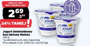 Jogurt śmietankowy bez laktozy Maluta