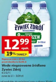 Woda niegazowana źródlana Żywiec Zdrój