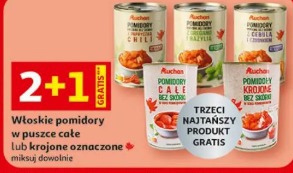 Włoskie pomidory w puszce całe lub krojone oznaczone