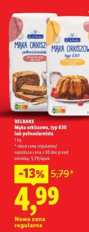 Belbake Mąka orkiszowa, typ 630 lub pełnoziarnista