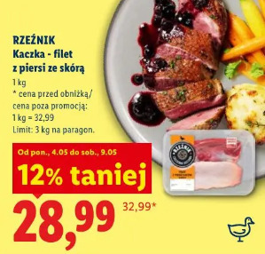 Rzeźnik Kaczka - filet z piersi ze skórą