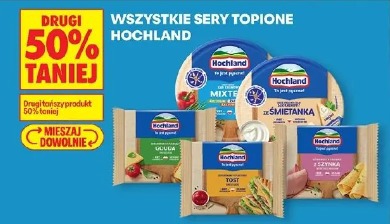 Wszystkie sery topione Hochland
