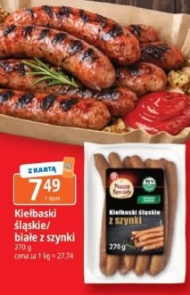 Kiełbaski śląskie/białe z szynki Nasze Specjały