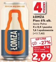 Łomża Piwo 6% Jasne Pełne