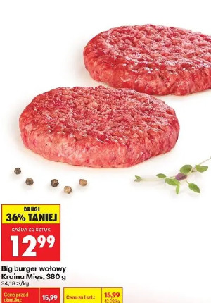 Big burger wołowy Kraina Mięs