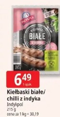 Kiełbaski białe/chilli z indyka Indykpol
