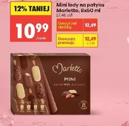 Mini lody na patyku Marletto