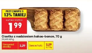 Ciastko z nadzieniem kakao-banan