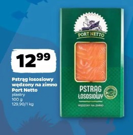 Pstrąg łososiowy wędzony na zimno Port Netto