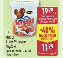 Mucci Lody Mleczne myszki