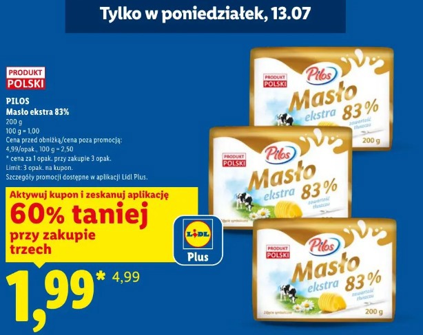 Pilos Masło ekstra 83%