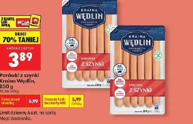 Parówki z szynki Kraina Wędlin