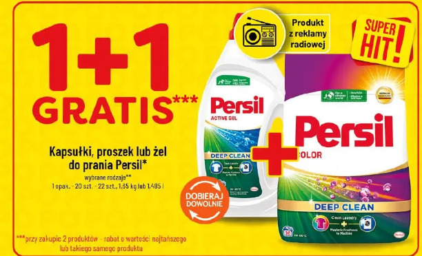 Kapsułki, proszek lub żel do prania Persil