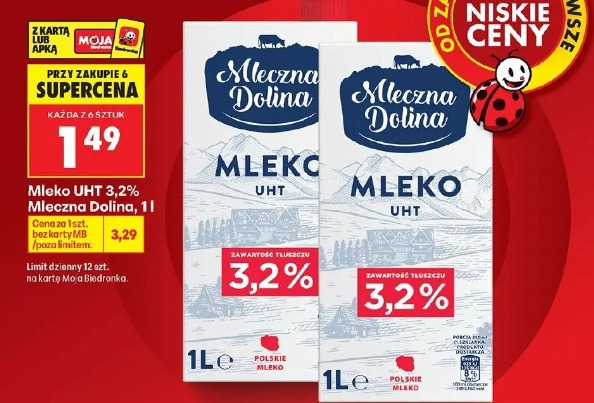 Mleko UHT 3,2% Mleczna Dolina