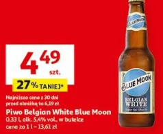 Piwo Belgian White Blue Moon