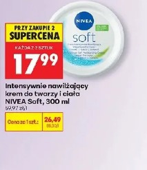 Intensywnie nawilżający krem do twarzy i ciała Nivea Soft