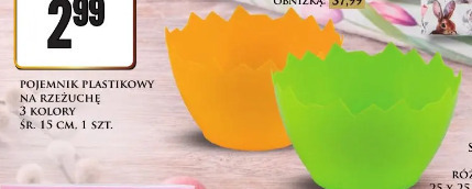 Pojemnik plastikowy na rzeżuchę 3 kolory