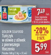 Golden Seafood Tuńczyk w oliwie z oliwek z pierwszego tłoczenia