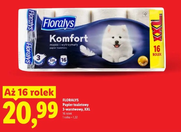 Florays papier toaletowy 3-warstwowy, XXL
