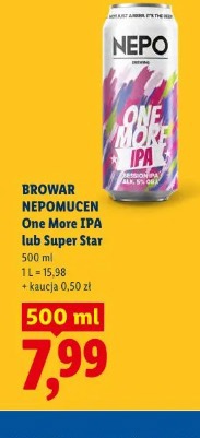 Browar Nepomucen One More IPA lub Super Star piwo