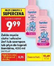 Żel do mycia ciała i włosów 3w1 lub szampon lub płyn do kąpieli Bambino, 400 ml