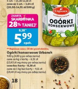 Ogórki konserwowe Urbanek