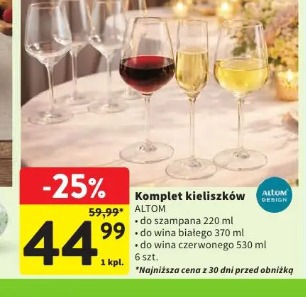 Komplet kieliszków ALTOM DESIGN