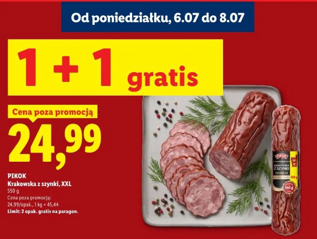 Pikok Krakowska z szynki, XXL