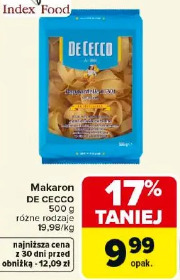 Makaron DE CECCO różne rodzaje