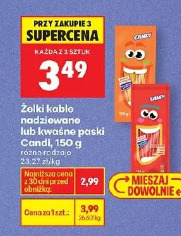 Żelki kable nadziewane lub kwaśne paski Candi