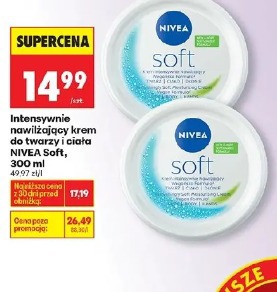 Intensywnie nawilżający krem do twarzy i ciała Nivea Soft