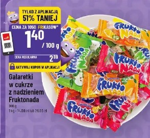 Galaretki w cukrze z nadzieniem Fruktanada