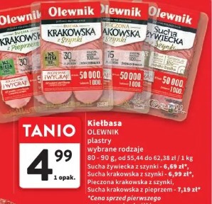 Kiełbasa OLEWNIK plastry