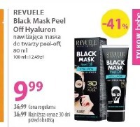Revuele Black Mask Peel Off Hyaluron nawilżająca maska do twarzy peel-off