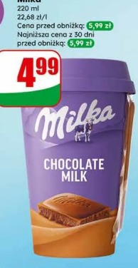 Napój mleczno-czekoladowy Milka