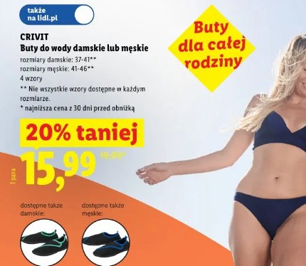Crivit Buty do wody damskie lub męskie