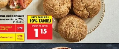 Bułka śniadaniowa pełnoziarnista