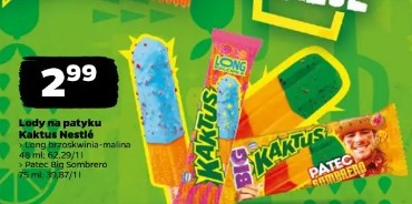Lody na patyku Kaktus Nestlé